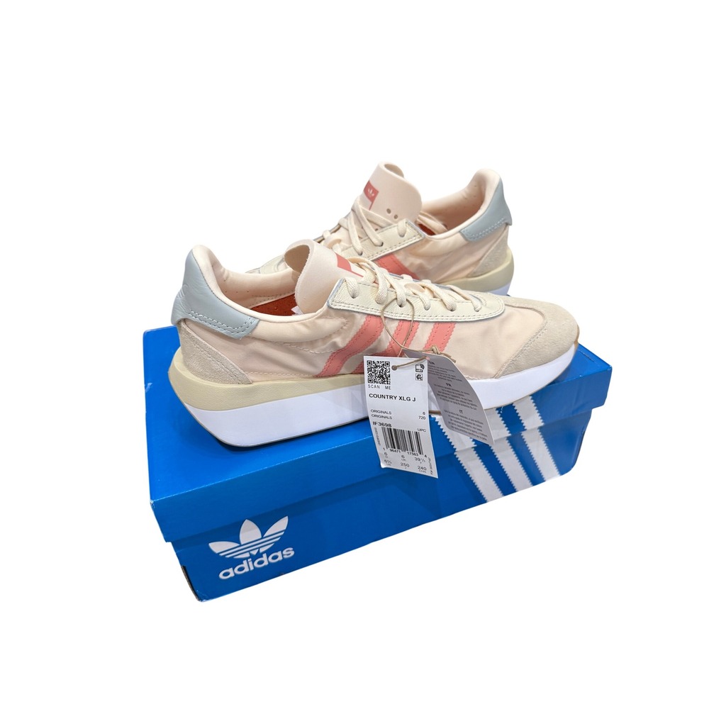 Adidas Country XLG J Wonder White Clay Wonder Silver Sneakers Womens 6.5